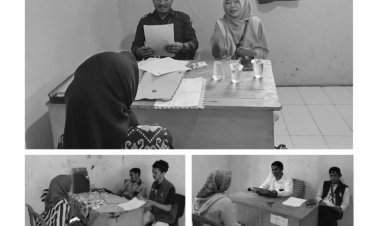 Panwascam Pagelaran adakan Tes Wawancara PTPS Se Kecamatan Pagelaran untuk Pilkada Serentak 2024