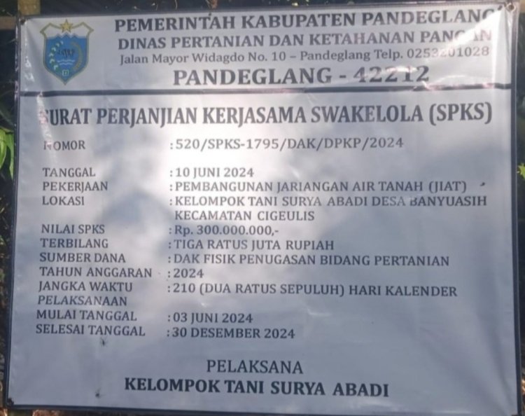 Tiga Tahun Dibiarkan, Dua Poktan Didesa Banyuasih Cigeulis Langgar Permentan Masih Diberi Bantuan, Sesudah Ramai Baru Akan Direvitalisasi