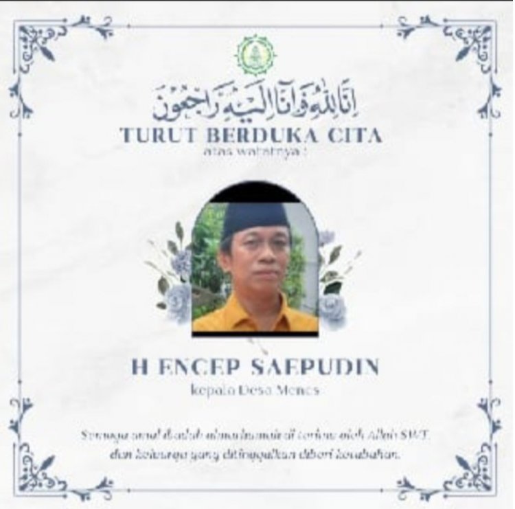 APDESI Kabupaten Pandeglang Sampaikan Belasungkawa Atas Berpulangnya Kepala Desa Menes H. Encep Saefudin