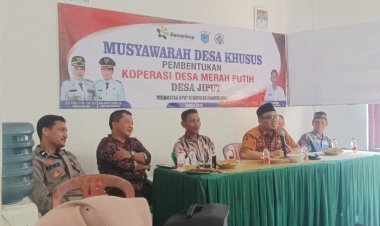 Desa jiput Gelar Musyawarah Khusus, Bahas Pembentukan Koperasi Merah Putih.