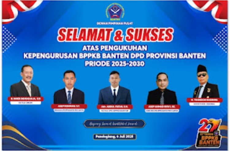 Pada HUT Ke-27 BPPKB Banten, Dilaksanakan Pengukuhan Pengurus DPD Banten & Do'a Bersama