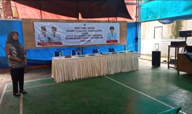 Empat Kades Di Kecamatan Saketi Yang Diperpanjang Laksanakan Sertijab Dari Pejabat Kades