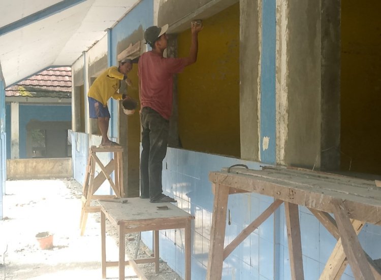 Proyek Rehab SMPN 3 Saketi Oleh CV. Kirana Utama Karya, Tidak Patuhi K3 & Diduga Tidak Sesuai Perencanaan