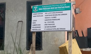 Pekerjaan kontruksi rehabilitasi jaringan Irigasi D.I Cilemer diduga menggunkan BBM Solar Subsidi