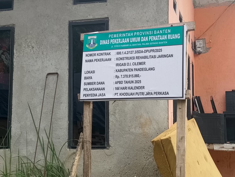 Pekerjaan kontruksi rehabilitasi jaringan Irigasi D.I Cilemer diduga menggunkan BBM Solar Subsidi