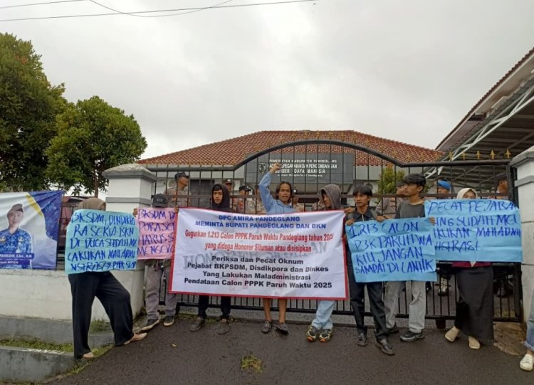 Pejabat PEMDA Pandeglang Diduga Lakukan Maladministrasi Terkait 1.213 P3K Paruh Waktu 2025, Didemo DPC Amira
