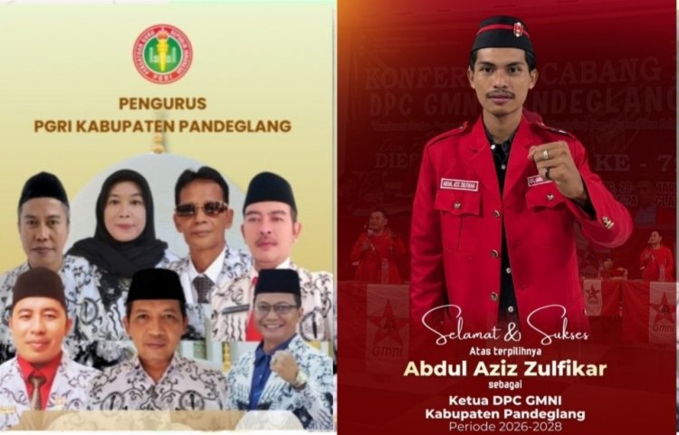 Selamat & Sukses Atas Terpilihnya Abdul Aziz Zulfikar Sebagai Ketua DPC GMNI Pandeglang Periode 2026-2028, Pengurus PGRI Pandeglang