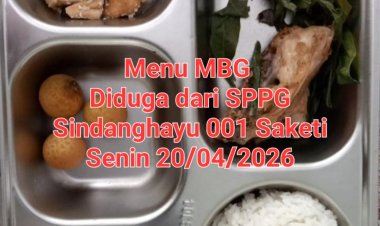 Menu MBG Di Kecamatan Saketi Memakai Daun Singkong, Masyarakat Pertanyakan Nilai Anggaran dan Gizi