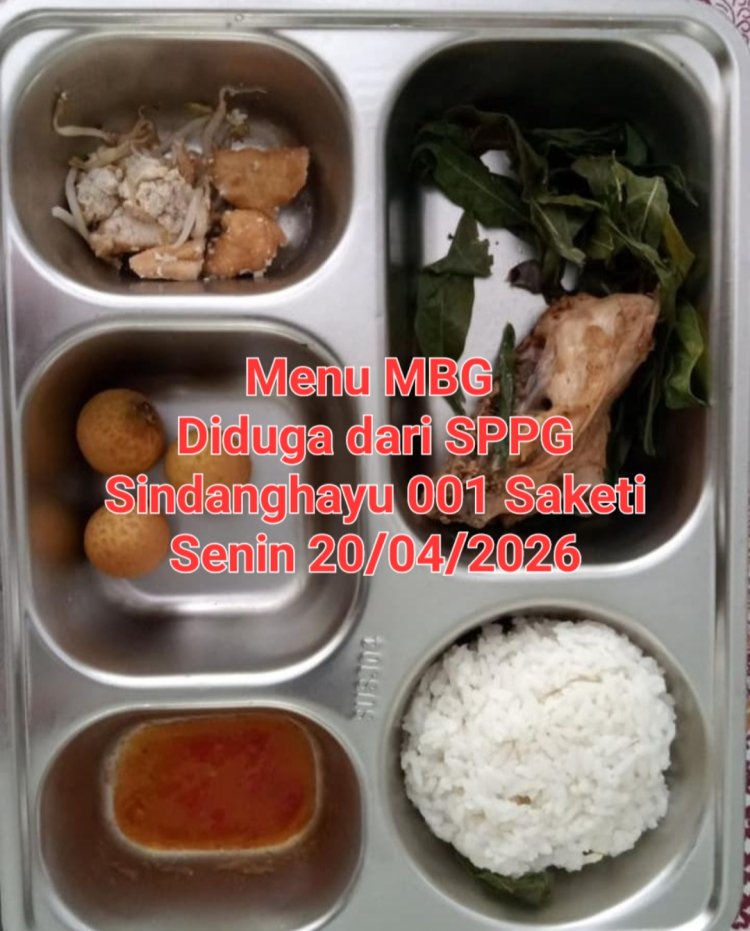 Menu MBG Di Kecamatan Saketi Memakai Daun Singkong, Masyarakat Pertanyakan Nilai Anggaran dan Gizi
